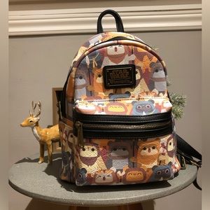 Loungefly Star Wars Retired Ewok Allover Print Mini Backpack